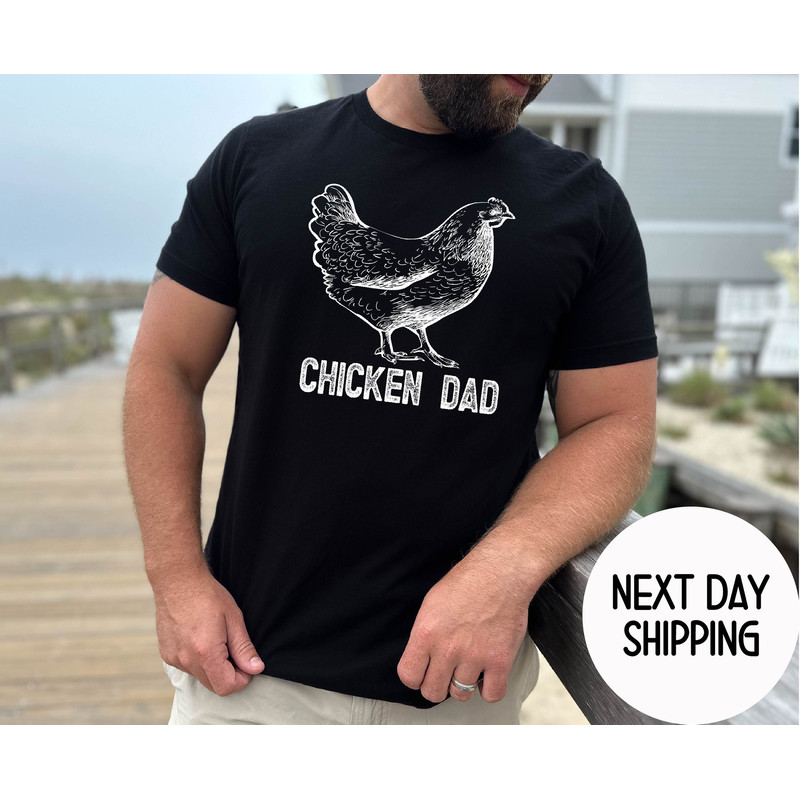 Chicken Dad Shirt ,Funny Gift for Chicken Lover, Chicken Dad Shirt, Christmas Gift , Farm Animal , Retro Vintage Farmer , Fathers Day Shirt.jpg