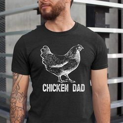chicken dad shirt ,funny gift for chicken lover, chicken dad shirt, vegan shirt, farm animal shirt, retro vintage