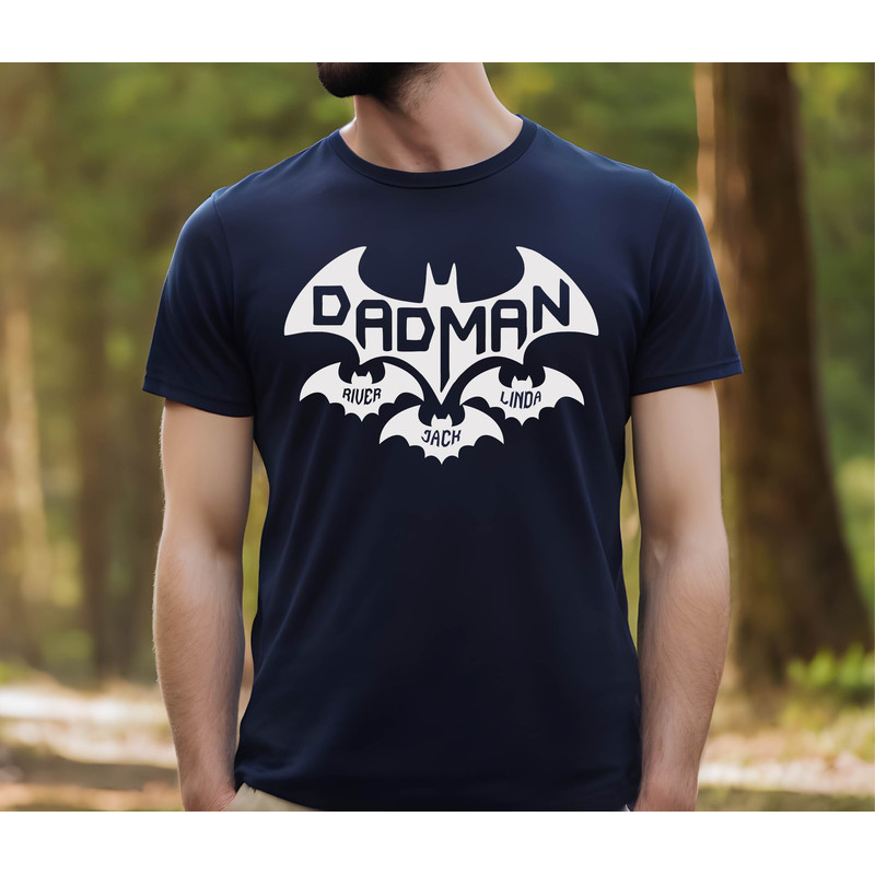 Dad Shirt With Kids Names, Custom Dad Shirt, Dadman Shirt , Christmas Gift, New Dad Shirt, Personalized Dad Shirt, Custom Kids Names Shirt.jpg