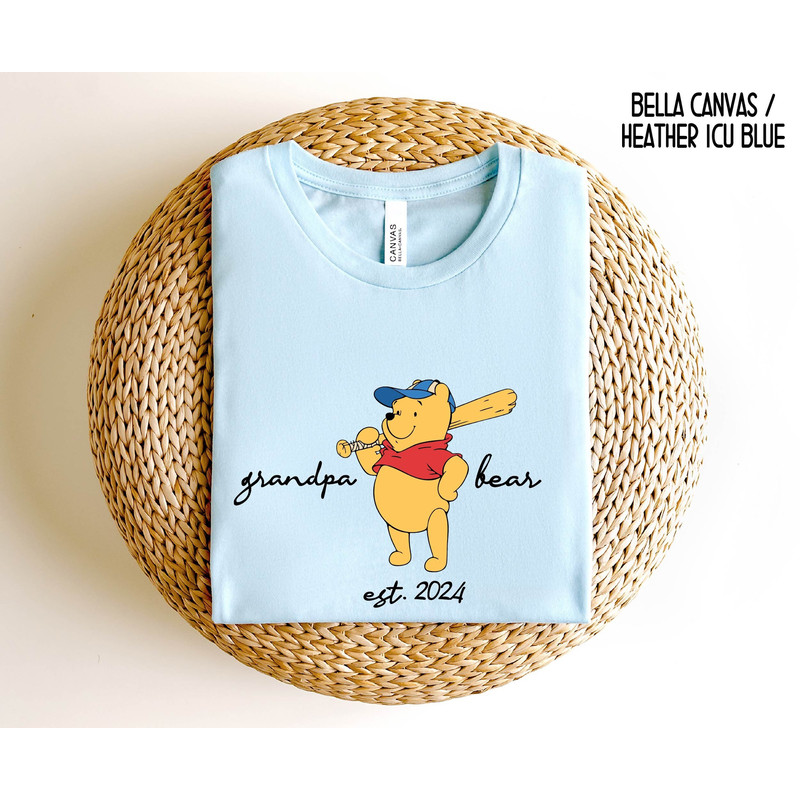 Grandpa Est Shirt Personalized Grandpa Bear Shirt ,Fathers Day Gift ,Grandpa Pregnancy Announcement Grandpa Birthday Gift Granddad.jpg
