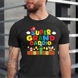 super granddaddio shirt , funny grandfather grandpa shirt , fathers day gift ,gift from grandkids to grandpa , super