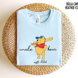 uncle est shirt personalized uncle bear shirt , funny uncle shirt , fathers day gift for uncle , comfort colors unc
