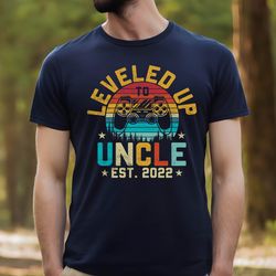 uncle tshirt, leveled up to uncle shirt for men, pregnancy announcement shirt for uncle, t-shirt for new uncle,