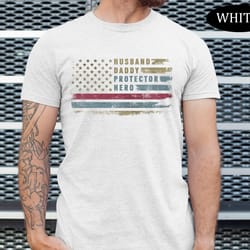 fathers day shirt, daddy shirt, husband daddy protector hero shirt, funny dad gifts, birthday gift for men, fathers day