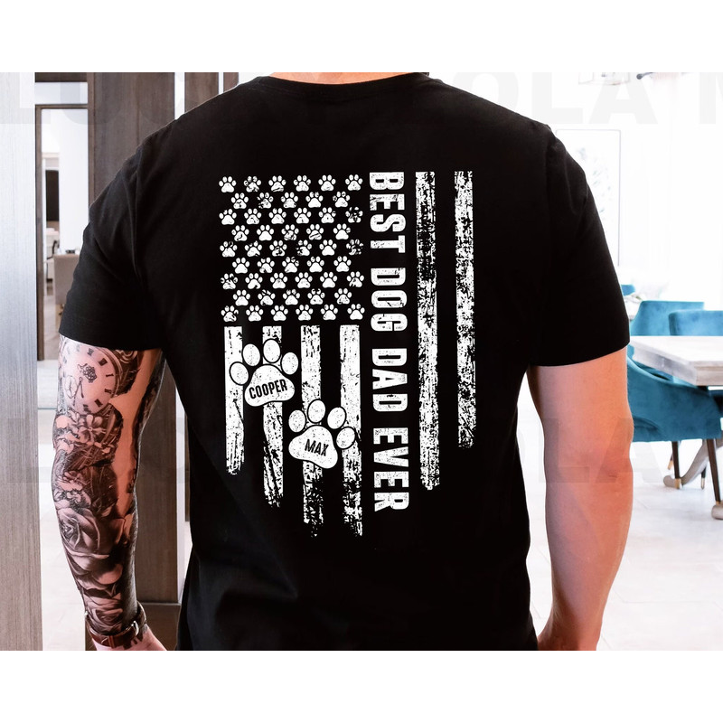 Personalized Dog Dad Shirt, Best Dog Dad Ever Shirt, Fathers Day Shirt, Gift for Dog Lover, Dog Dad Birthday Gift, Funny Dog Dad Sweatshirt.jpg