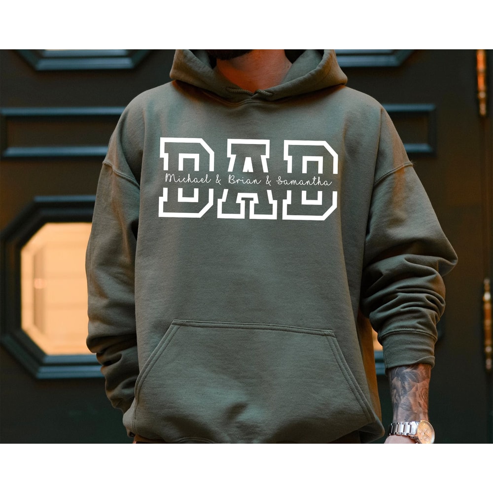 Custom Dad Hoodies, Personalized Dad Shirt with Kid Names, Dad Sweatshirt, Gift for Dad, Fathers Day Gift, Dad Gifts, Dad Birthday Gifts.jpg