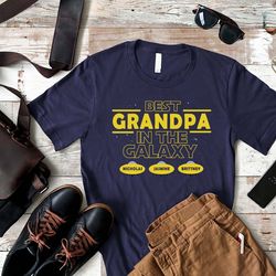 best grandpa shirt, grandpa birthday tee with kid names, christmas gift idea for grandpa & dad, funny grandpa gift