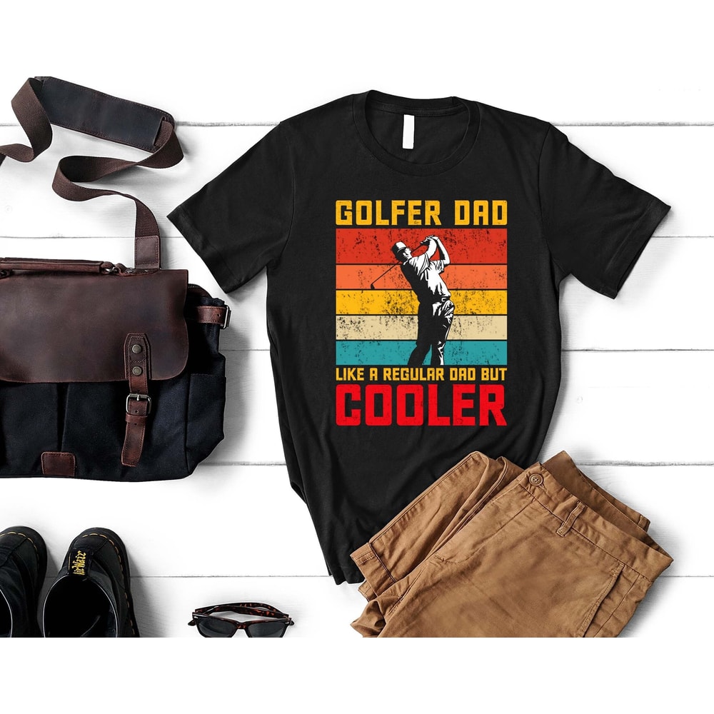 Golfer Dad, Cool Retro Golf Shirt, Golfing Gift for Men, Father's Day, Golf Lover Gift, Golf Tee, Vintage Golf, Grandpa & Dad Christmas Gift.jpg