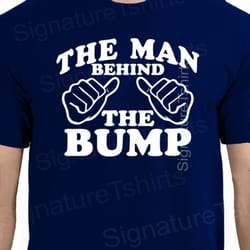 dad funny - new dad shirt the man behind the bump tshirt fathers day new daddy to be first child pregnancy announcement