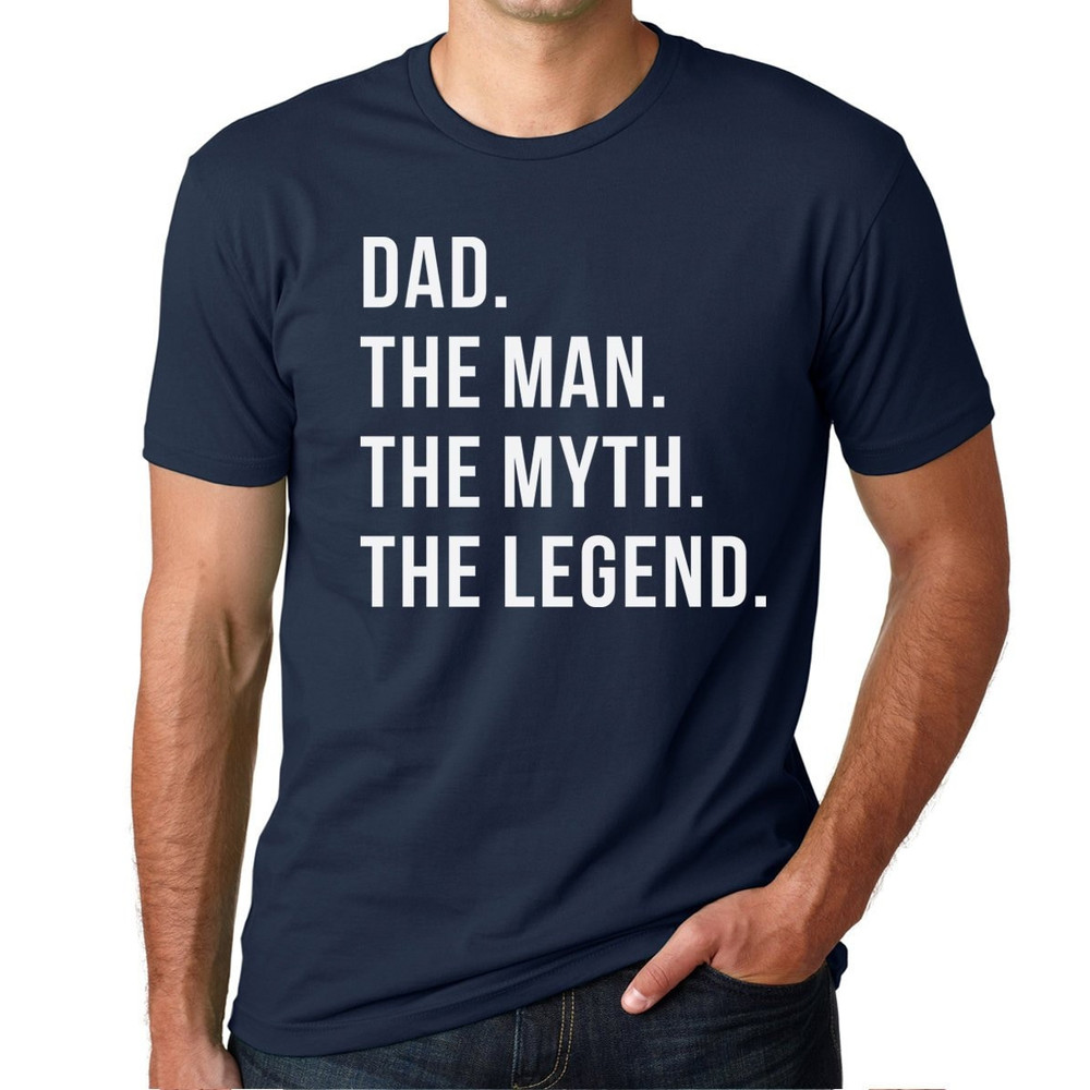 Dad The Man The Myth The Legend Custom Christmas Gift Husband Shirt Shirt for Dad Father Day Gift Dad Gift Funny T shirts Poppi Pop Xmas tee.jpg