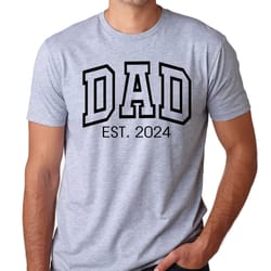 fathers day gift for dad, personalized dad est 2024 shirt, custom dad, pregnancy announcement, gift for dad, fathers day
