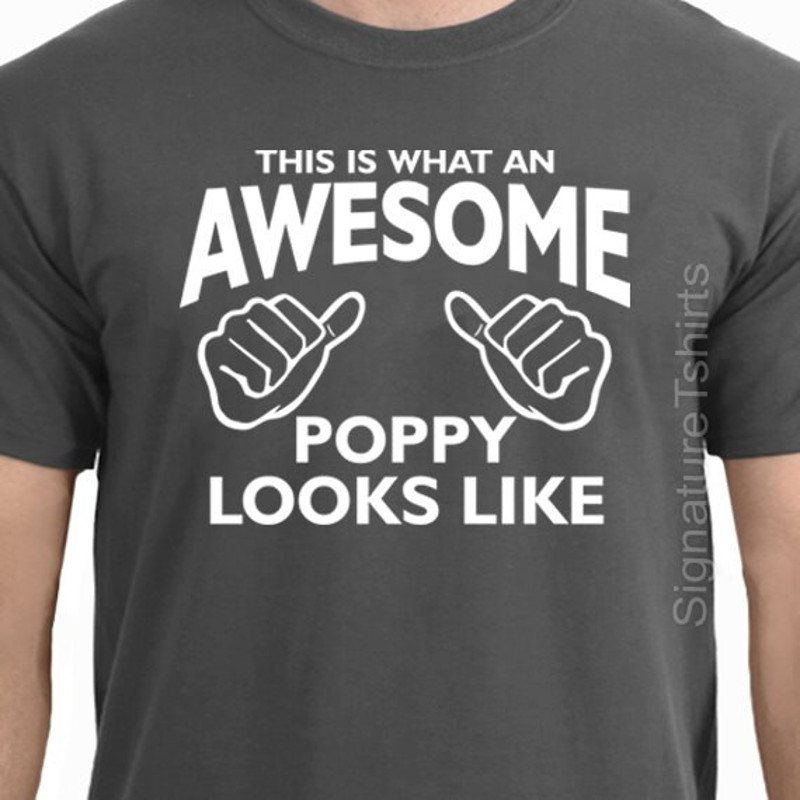 Father's Day Shirt - This is what an Awesome Poppy Looks Like, Awesome Poppy Mens T-shirt, Poppy shirt, Gift for Poppy, Gift For Poppy.jpg