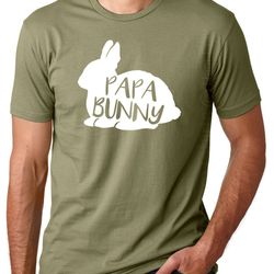papa bunny, easter mens shirt, funny papa easter gift, grandpa easter shirts, papa bunny shirt, family easter shirts,