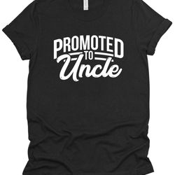 promoted to uncle mens t-shirt funny unisex tee fathers day dad gift brother husband gifts new uncle baby pregnancy anno