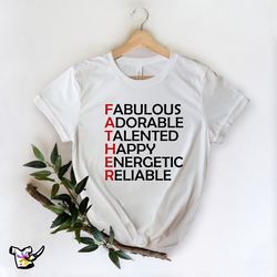 acrostic father t-shirt, gift for dad shirt, acrostic dad shirt, fathers day shirt, daddy shirt, grandpa shirt, new dad