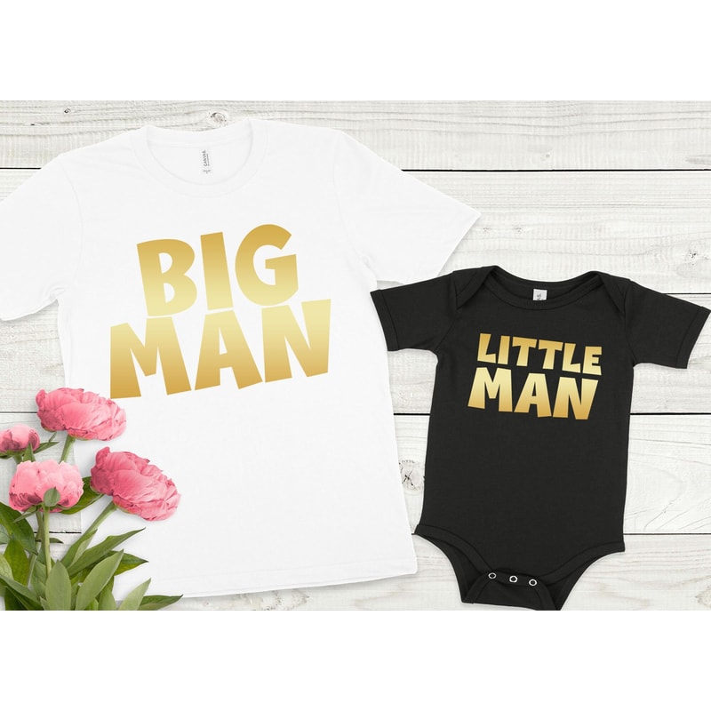 Big Man Little Man Shirts, Father and Son Matching Shirts, Fathers Day Shirt, Daddy and Baby Shirts, New Dad Shirt, Dad and Son shirt.jpg