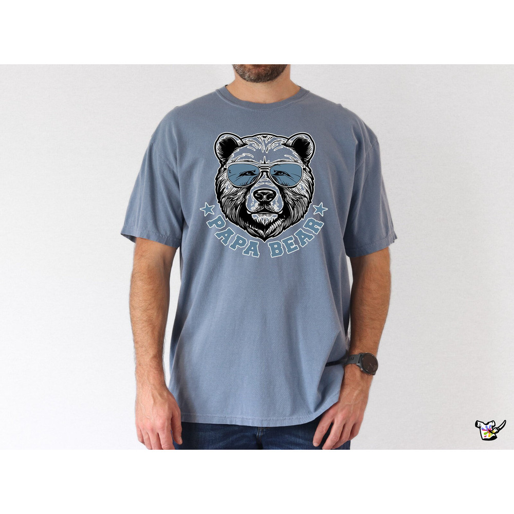 Comfort Color Papa Bear T-Shirt, Papa Shirt, Papa Bear Shirt, Funny Papa Shirt Father Day Gift, Father Shirt, Father Tee.jpg