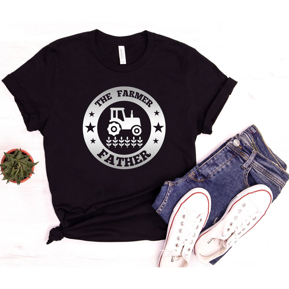 Farmer's Dad Shirt, Gift For Farmer's, Farming Shirt, Farming Tractor Tee, Funny Dad Shirt,Gift For Dad,Father's Day Gift,Father's Day Shirt.jpg