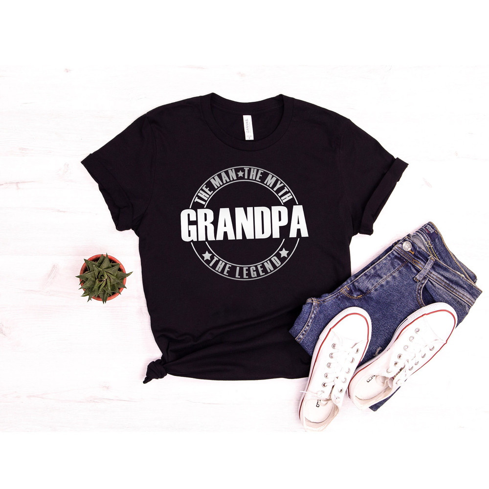 The Legend Grandpa Shirt, The Man The Myth The Legend Shirt, Father's Day Shirt, Grandpa Shirt, Cool Grandpa Tee, Birthday Gift For Grandpa.jpg