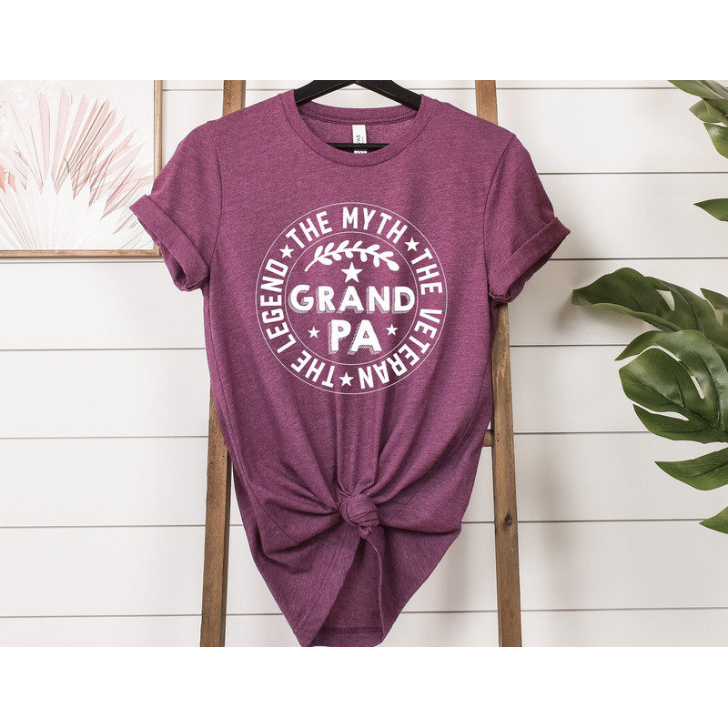 The Legend Veteran Grandpa Shirt, The Myth The Legend Shirt, Father's Day Shirt, Grandpa Shirt, Cool Grandpa Tee, Birthday Gift For Grandpa.jpg