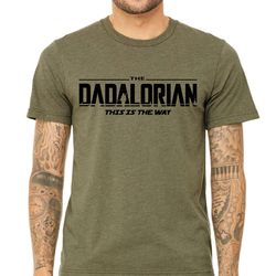 dadalorian shirt, fathers day gifts from wife, first fathers day gift, gift for him, gift for dad, v-neck dad shirt, men