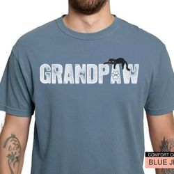 funny cat shirt for grandpa - comfort colors grandpaw t-shirt- cat owner grandfather gift