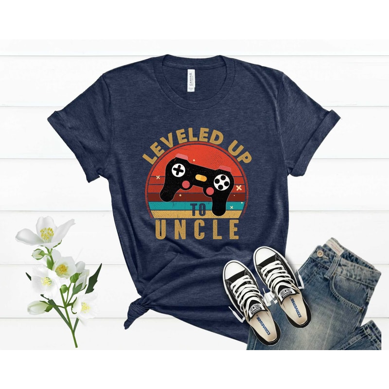 New Uncle Shirt Short & Long Sleeve, Leveled Up to Uncle Shirt, Uncle Announcement Shirt, Gift for Uncle, Brother Gift T Shirt,.jpg