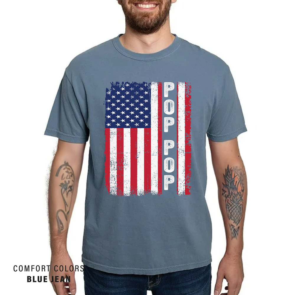USA Flag Pop Pop Patriotic Shirt - American Flag Gift for Papa Grandpa Grandfather.jpg