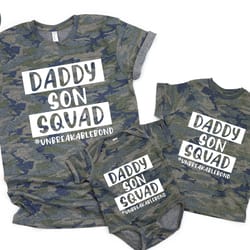 dad son squad shirt, matching father and son shirt, daddy and me set, fathers day gift, dad and son tee, trendy fathers