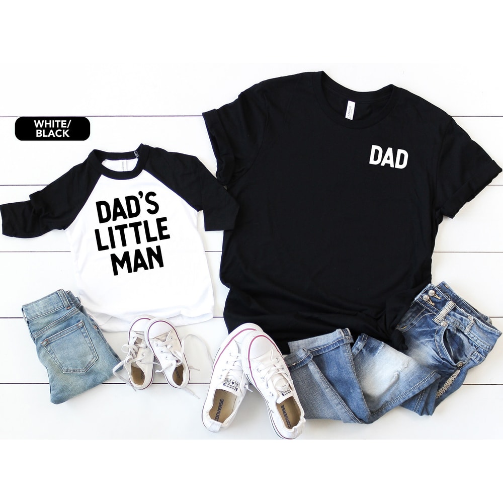Daddy and Me Matching Shirt, Father's Day T-shirt, Dad's Little Man Shirt, Dad's Little Girl Shirt, Father and Daughter Tees, Father and Son.jpg