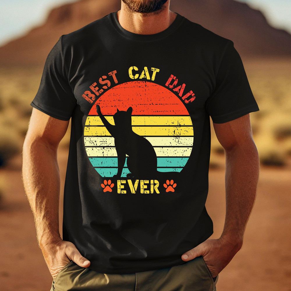 Best Cat Dad Ever T Shirt, Cat Dad Gift, Funny Shirt Men, Father's Day gift, Dad Gift From Daughter, Husband Gift From Wife, Funny Daddy tee.jpg