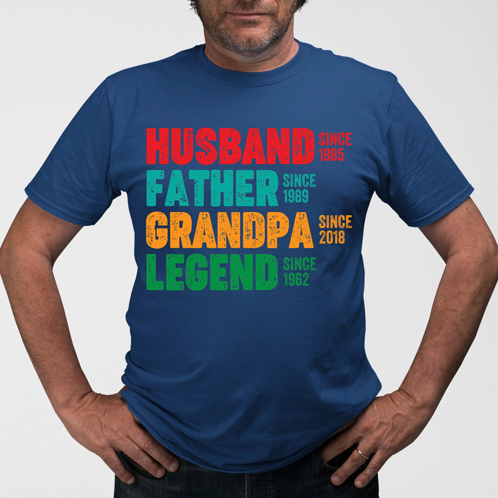 Custom Daddy Shirt, Personalised Grandpa Shirt, Customized Legend Shirt, Personalized Husband Shirt, Father's Day Custom gift Idea.jpg