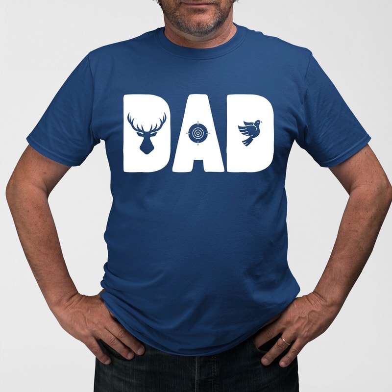 Hunting Dad T Shirts, Father's Day Gift, Gift for Husband, Gift for Dad, Men's Hunting Dad Shirt, Hunter Dad Shirt, Goose Buck Deer Shirts.jpg