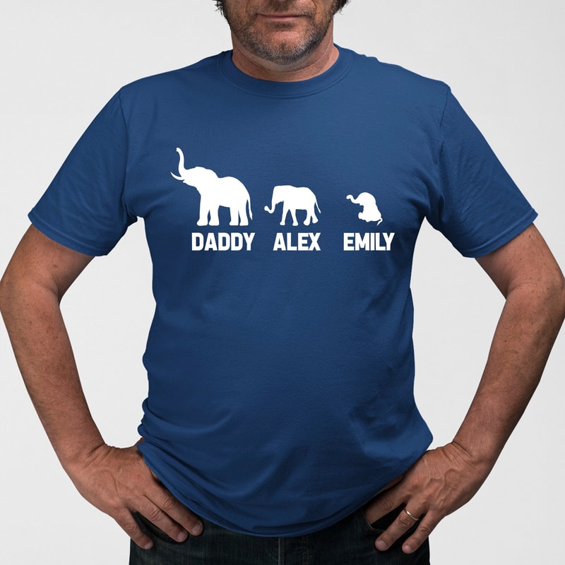 Personalised Dad and Me Matching Shirt, Dad Matching Shirt Gift from Wife, Daddy and Daughter Matching Shirt, Daddy and Son Matching Tee.jpg