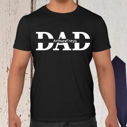 personalised dad shirt - custom dad shirt - dad shirt with kids names - fathers day shirt, fathers day gift, custom kids
