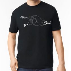 personalized dad t shirt, papa shirt with kids name, custom grandpa tee shirt kids grab papa hands, ustom kid names gift