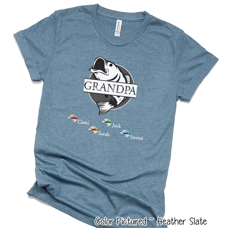 Custom Fishing Grandpa Shirt,Personalized Grandpa Shirt with GrandKids Names,Father's Day Gift for Grandpa,Fathers Day Shirt,Gift For Him 1.jpg