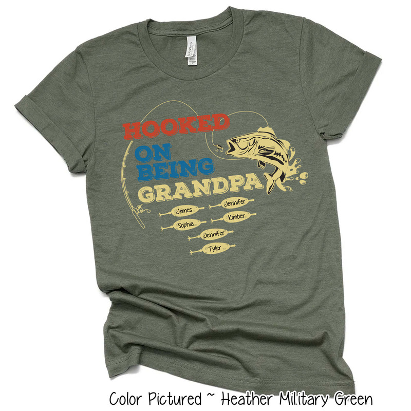 Custom Fishing Grandpa Shirt,Personalized Grandpa Shirt with GrandKids Names,Father's Day Gift for Grandpa,Fathers Day Shirt,Gift For Him.jpg