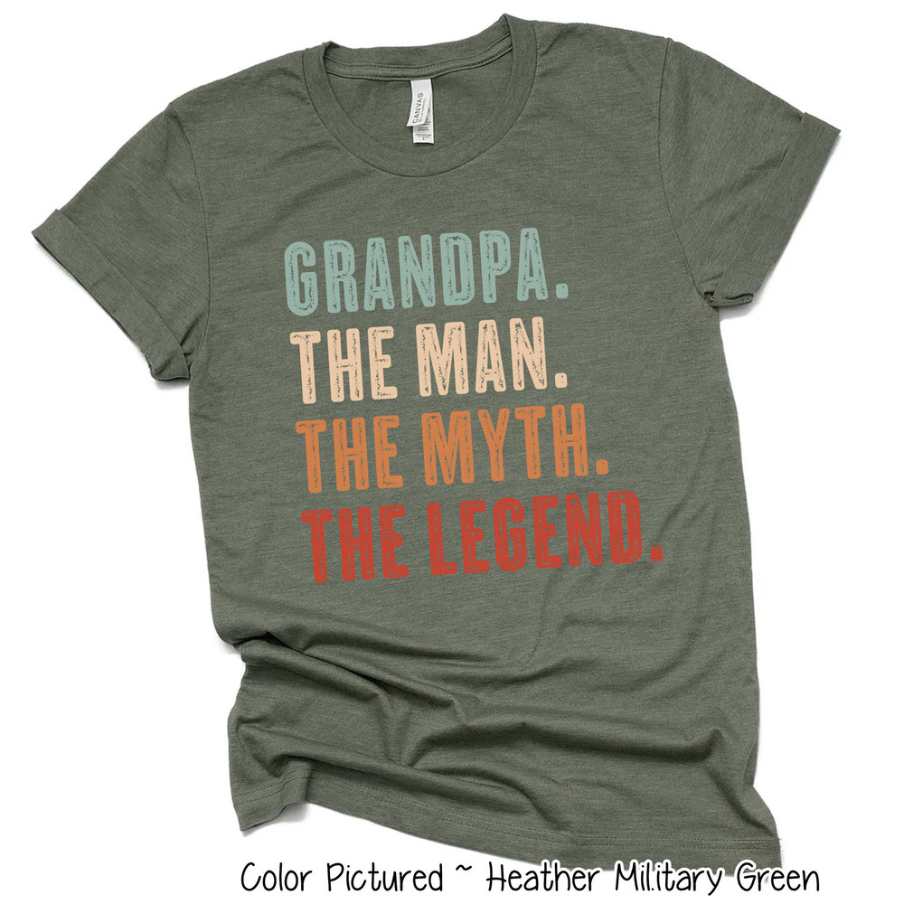 Custom Grandpa Shirt, The Man The Myth The Legend, Father's Day Gift for Grandpa, Fathers Day Shirt, Grandpa Birthday Gift For Him.jpg