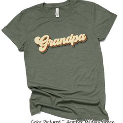 custom retro grandpa shirt, personalized grandpa shirt ,fathers day gift for grandpa, fathers day shirt, new grandpa,