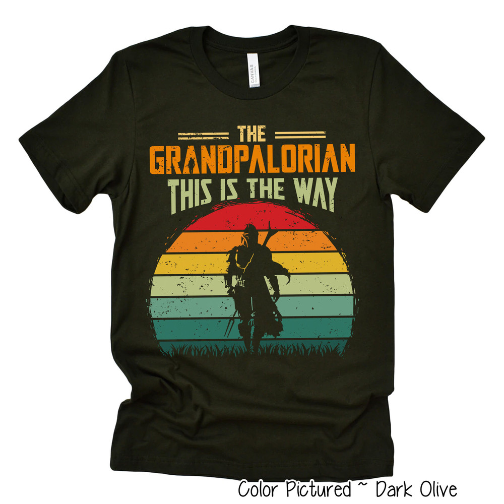 Grandpalorian Shirt, Grandpa Shirt, This is the Way, Funny Star Wars Shirt For Grandpa, Father's Day gift, Disney Star Wars Shirt for Papa.jpg