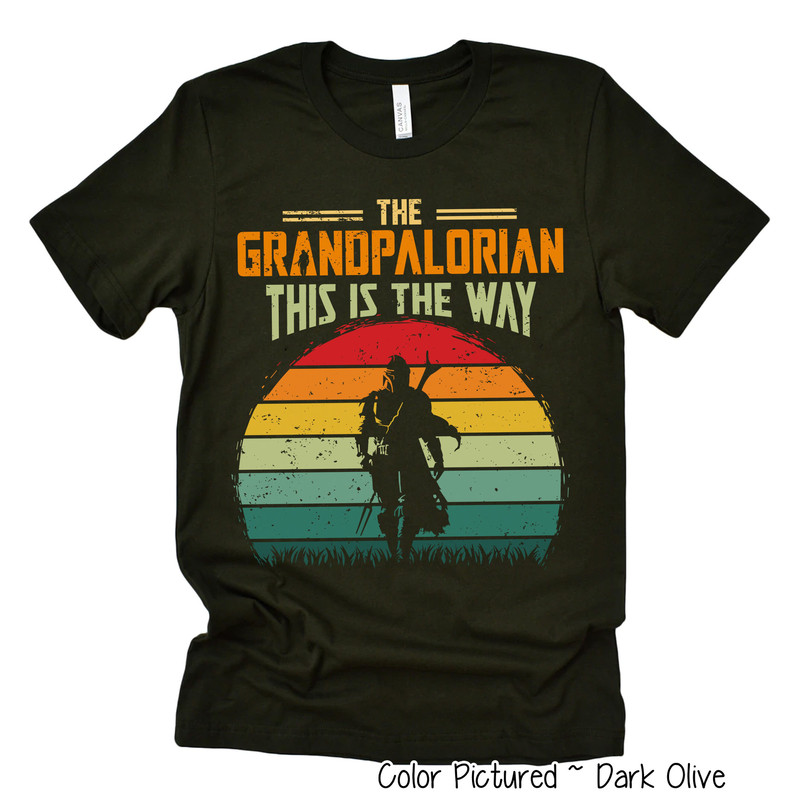 Grandpalorian Shirt, Grandpa Shirt, This is the Way, Funny Star Wars Shirt For Grandpa, Father's Day gift, Disney Star Wars Shirt for Papa.jpg