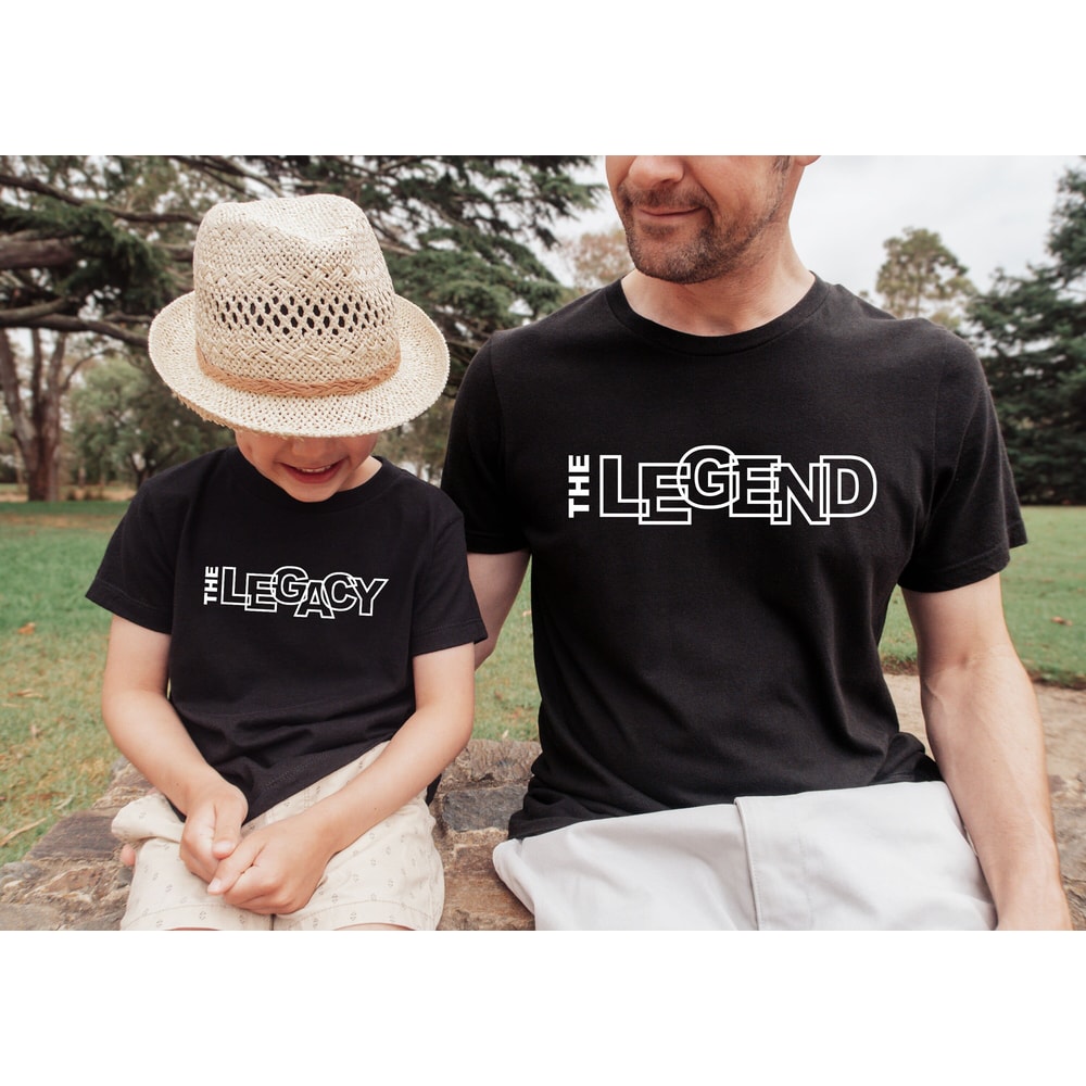 Legend and Legacy Daddy Shirt, Matching Shirt, Father's Day Gift, Gift for Dad, Birthday Gift for Dad, The Legend, The Legacy, Dad Shirt.jpg