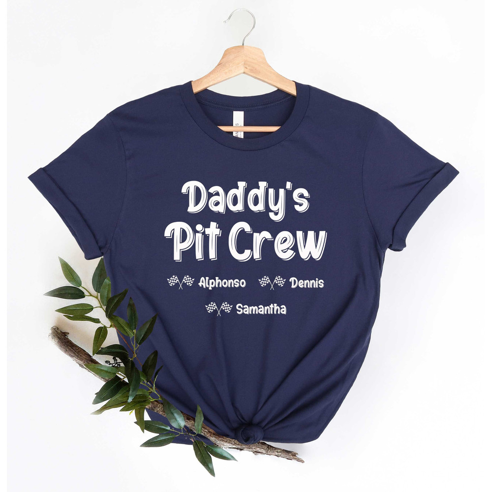 Personalized Daddy's Pit Crew Shirt, Custom Daddy's Pit Crew, Fathers Day Shirt, Gift For Dad, Daddy's Crew Shirt, Custom Kid Name Shirt.jpg