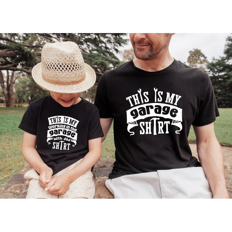 This is My Garage Shirt, Fathers Day Shirt, Daddy Shirt, Daughter And Dad Shirt, Son And Dad Shirt, Gift For Dad, Builder Dad Shirt.jpg