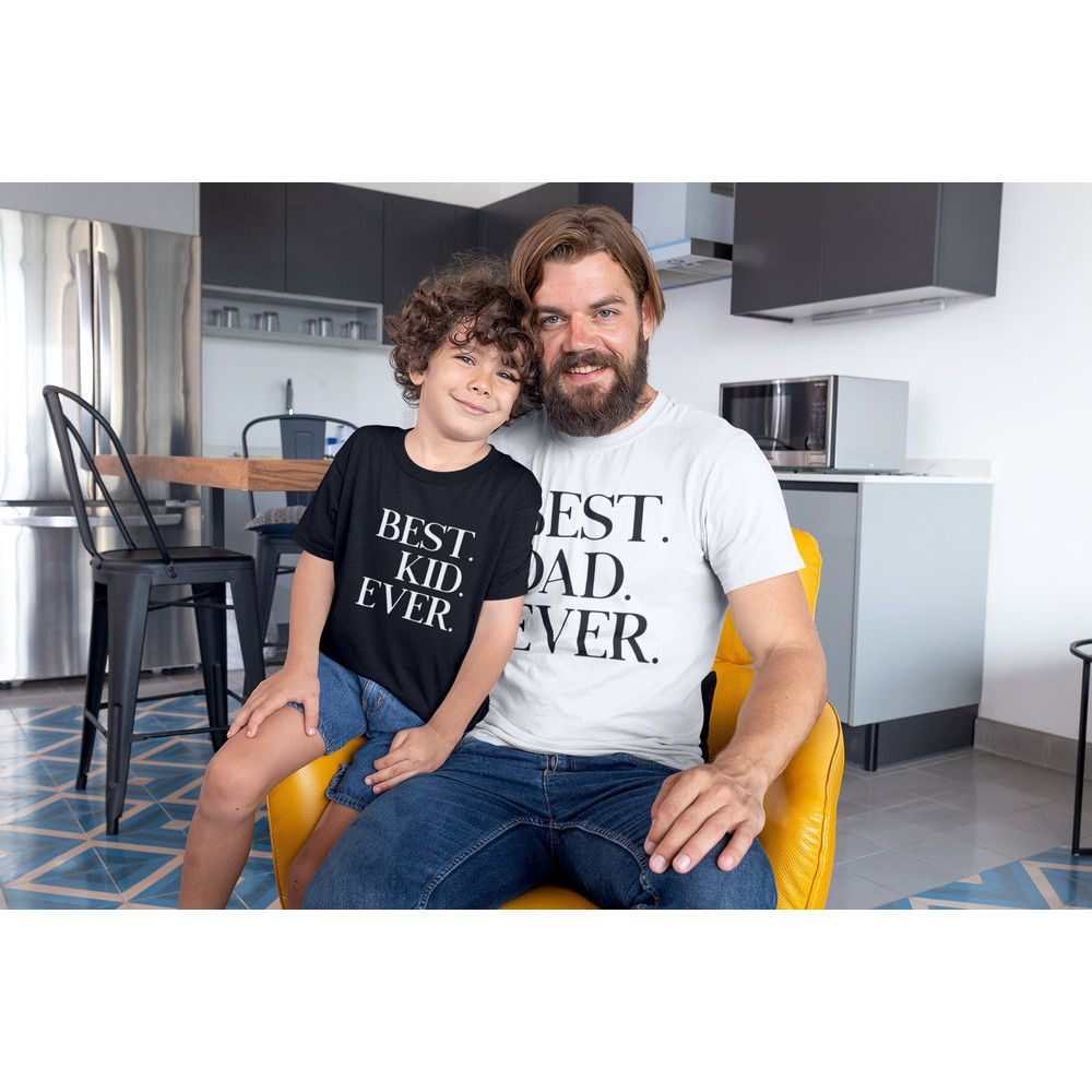 Best Dad Ever - Best Kid Ever Daddy and Me Daddy and Me Set Daddy and Son outfits Dad and Daughter Matching Dad and Baby Set.jpg