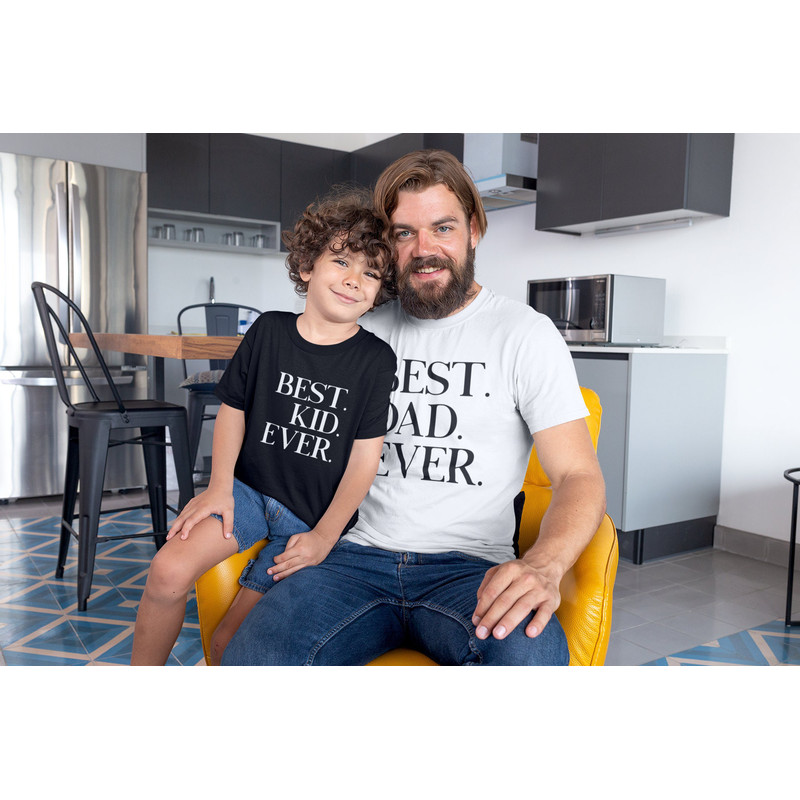 Best Dad Ever - Best Kid Ever Daddy and Me Daddy and Me Set Daddy and Son outfits Dad and Daughter Matching Dad and Baby Set.jpg