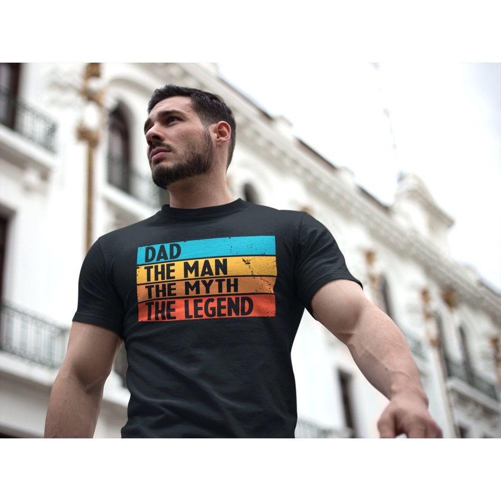 Dad The Man The Myth The Legend Personalized Father's Day Shirt Customized Gift For Dad New Dad Shirt Gift For Dad Grandpa Shirt.jpg