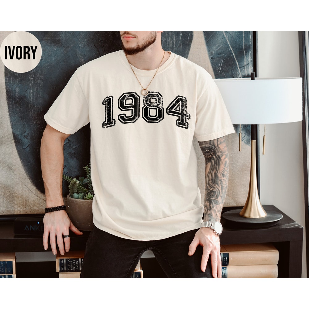 Retro Custom Year Shirt Retro Birth Date Tshirt Comfort Colors Personalized Birthday Crewneck Dad Birth Year Tee Birthday Gift for Mens.jpg