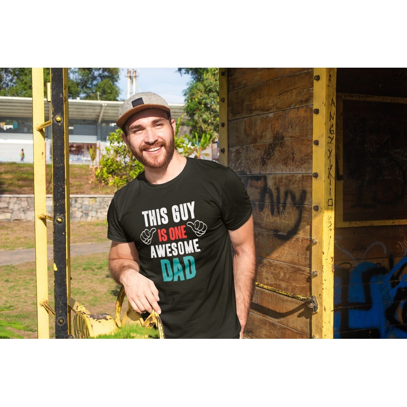 This Guy Is One Awesome Dad Shirt How Awesome Dad Looks Like Dad Shirt Father's Day Gift For Dad Awesome Dad Gift Gift For Husband.jpg